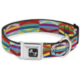 Dog Bone Seatbelt Buckle Collar - Geometric10 Multi Color - Buckle-Down - Flyclothing LLC