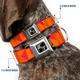 Dog Bone Seatbelt Buckle Collar - BUCKLE-DOWN Shapes Red/Orange - Buckle-Down - Flyclothing LLC