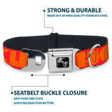 Dog Bone Seatbelt Buckle Collar - BUCKLE-DOWN Shapes Red/Orange - Buckle-Down - Flyclothing LLC