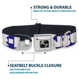 Dog Bone Seatbelt Buckle Collar - BUCKLE-DOWN Shapes Blue/White - Buckle-Down - Flyclothing LLC