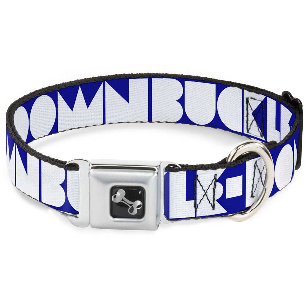 Dog Bone Seatbelt Buckle Collar - BUCKLE-DOWN Shapes Blue/White - Buckle-Down - Flyclothing LLC