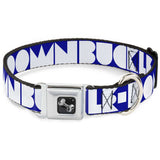 Dog Bone Seatbelt Buckle Collar - BUCKLE-DOWN Shapes Blue/White - Buckle-Down - Flyclothing LLC