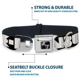 Dog Bone Seatbelt Buckle Collar - BUCKLE-DOWN Shapes Black/White - Buckle-Down - Flyclothing LLC