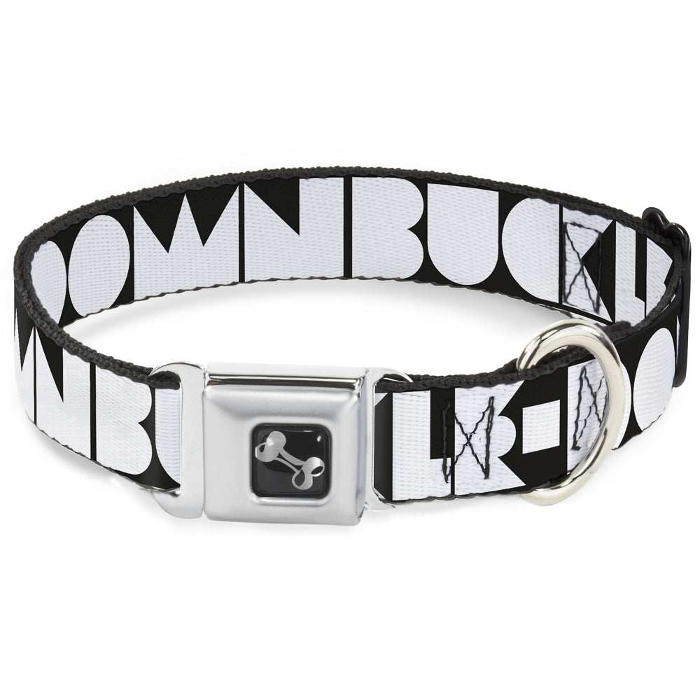 Dog Bone Seatbelt Buckle Collar - BUCKLE-DOWN Shapes Black/White - Buckle-Down - Flyclothing LLC