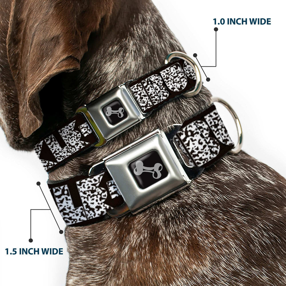 Dog Bone Seatbelt Buckle Collar - BUCKLE-DOWN Shapes Black/Camo White/Black - Buckle-Down - Flyclothing LLC