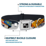 Dog Bone Seatbelt Buckle Collar - Cali License Plates Stacked - Buckle-Down - Flyclothing LLC