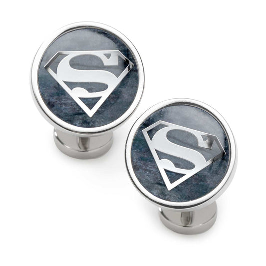 DC Superman Navy Gemstone Cufflinks - Cufflinks.com - Flyclothing LLC