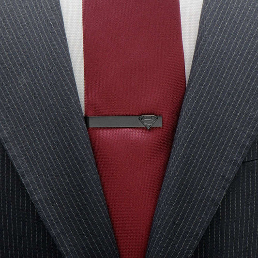 DC Superman Black Tie Bar - Cufflinks.com - Flyclothing LLC