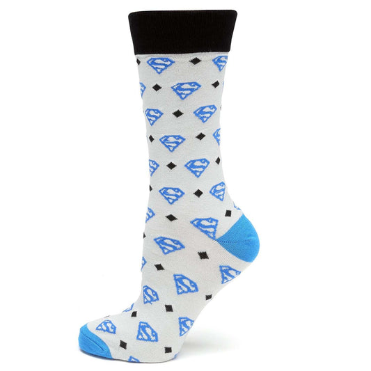 DC Superman Diamond Gray Socks - Cufflinks.com - Flyclothing LLC