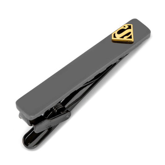 DC Superman Black and Gold Tie Clip - Cufflinks.com - Flyclothing LLC