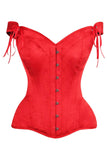 Daisy Corsets Top Drawer Red Satin Steel Boned Corset w/Straps - Daisy Corsets - Flyclothing LLC