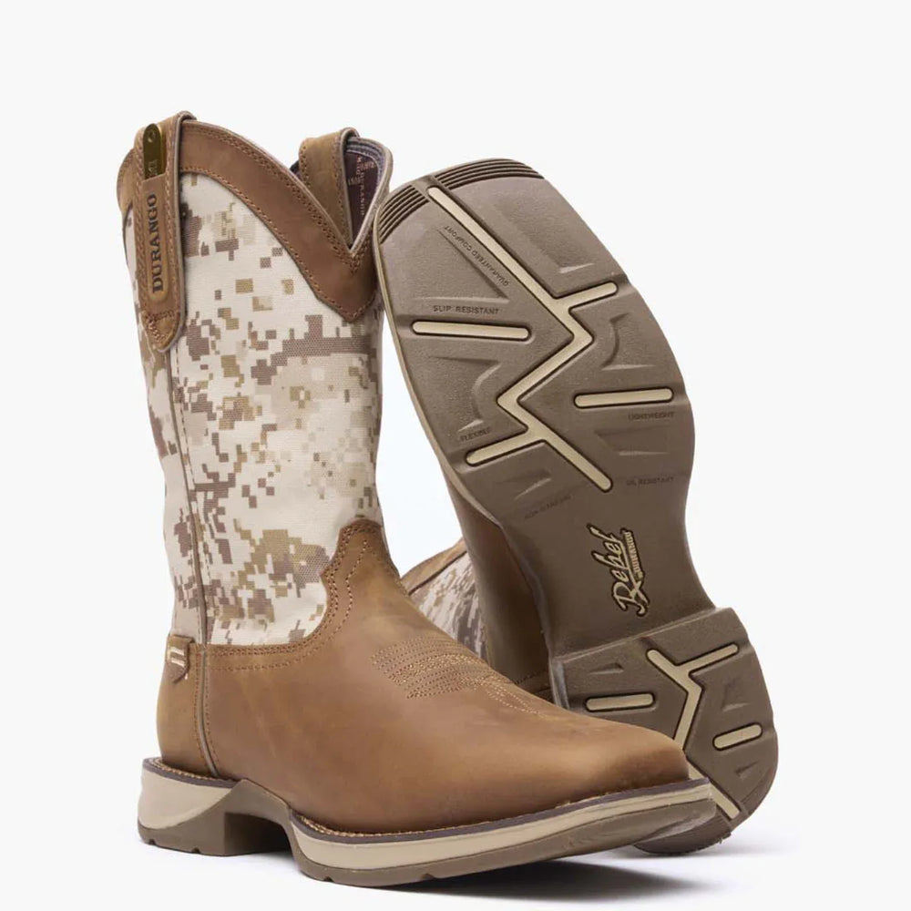 Rebel by Durango® Desert Camo Pull on Western Boot - Durango - Flyclothing LLC