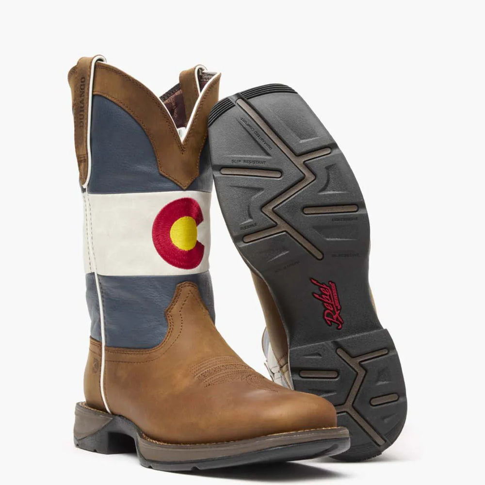 Rebel by Durango® Colorado Flag Western Boot - Durango - Flyclothing LLC