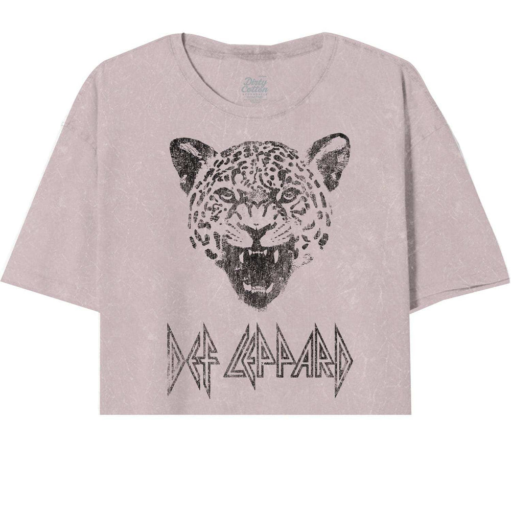 Def Leppard 1 Color Oversize Crop Top - Def Leppard - Flyclothing LLC