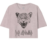 Def Leppard 1 Color Oversize Crop Top - Def Leppard - Flyclothing LLC