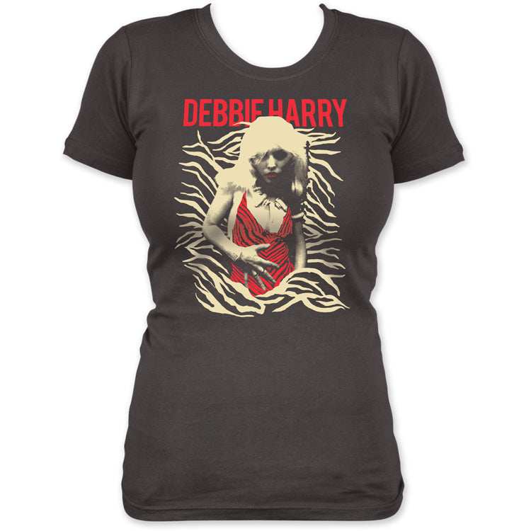 Debbie Harry Red Zebra Tee - Blondie - Flyclothing LLC