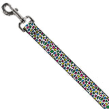 Dog Leash - Leopard White/Multi Color - Buckle-Down - Flyclothing LLC