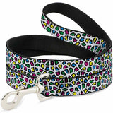 Dog Leash - Leopard White/Multi Color - Buckle-Down - Flyclothing LLC
