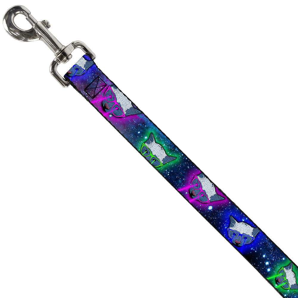 Dog Leash - Laser Eye Cats in Space - Buckle-Down - Flyclothing LLC