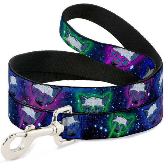 Dog Leash - Laser Eye Cats in Space - Buckle-Down - Flyclothing LLC