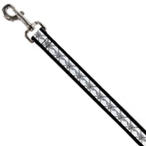 Dog Leash - BD Monogram2 White/Black - Buckle-Down - Flyclothing LLC