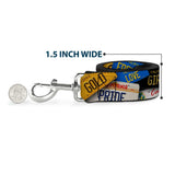 Dog Leash - Cali License Plates Stacked - Buckle-Down - Flyclothing LLC