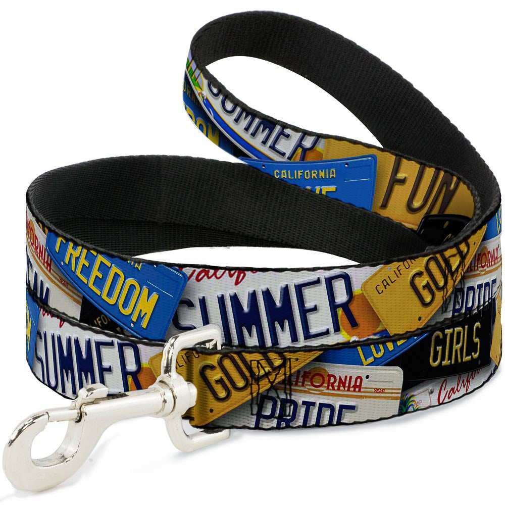 Dog Leash - Cali License Plates Stacked - Buckle-Down - Flyclothing LLC