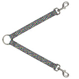 Dog Leash Splitter - Leopard White/Multi Color - Buckle-Down - Flyclothing LLC