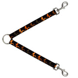 Dog Leash Splitter - Mud Flap Girl Repeat Black/Orange Fade - Buckle-Down - Flyclothing LLC