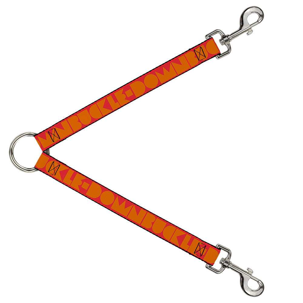 Dog Leash Splitter - BUCKLE-DOWN Shapes Red/Orange - Buckle-Down - Flyclothing LLC