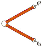 Dog Leash Splitter - BUCKLE-DOWN Shapes Red/Orange - Buckle-Down - Flyclothing LLC