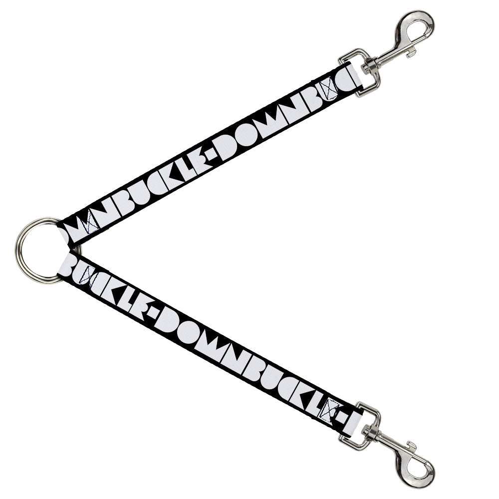Dog Leash Splitter - BUCKLE-DOWN Shapes Black/White - Buckle-Down - Flyclothing LLC