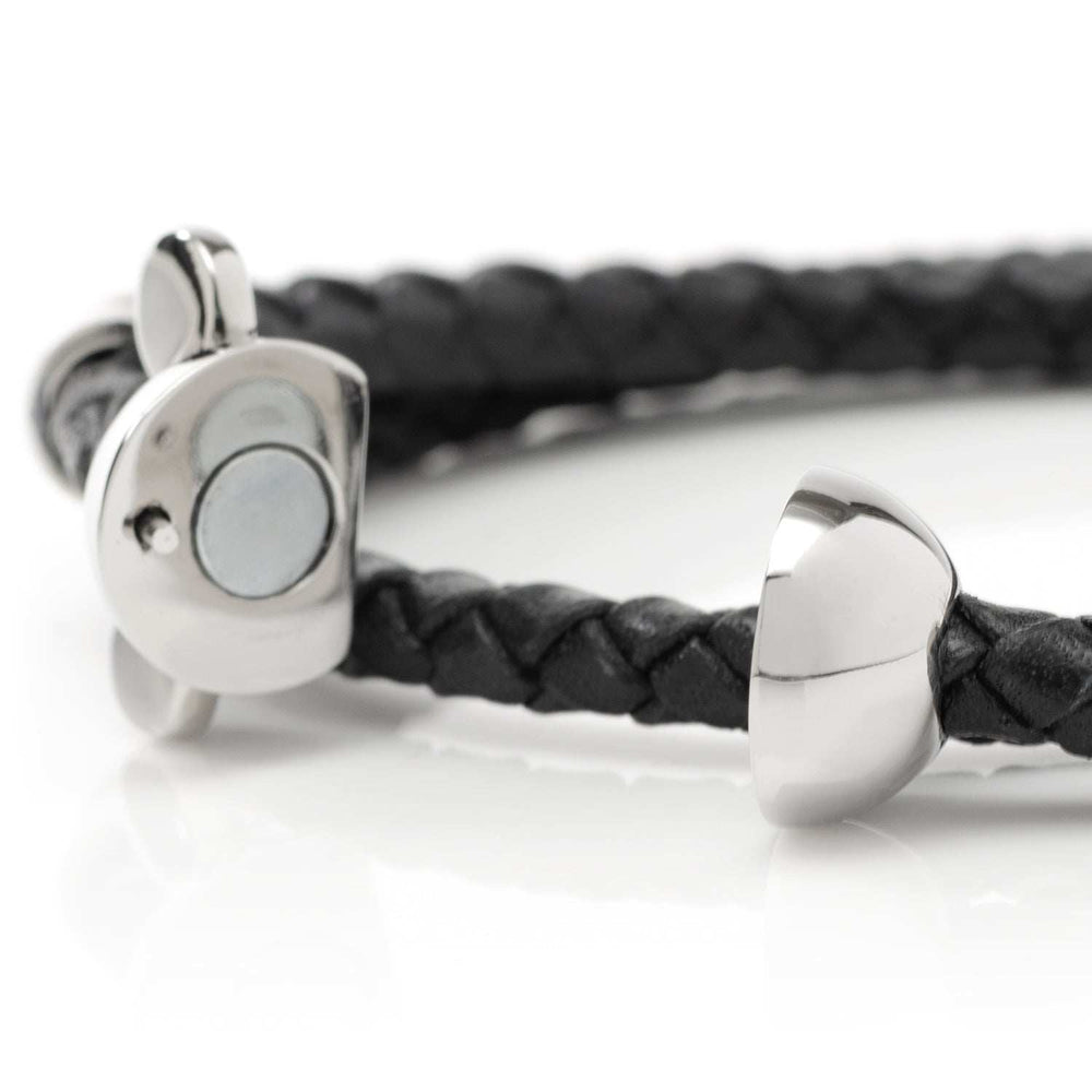 Disney Mickey Silhouette Black Double Wrapped Leather Bracelet - Cufflinks.com - Flyclothing LLC