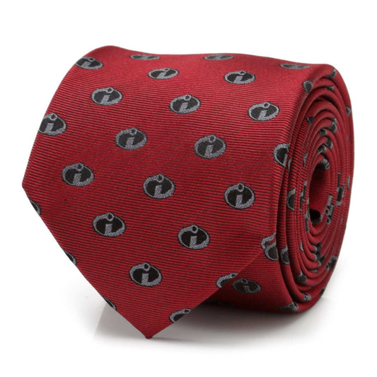 Disney Pixar The Incredibles Logo Red Men's Tie - Cufflinks.com - Flyclothing LLC