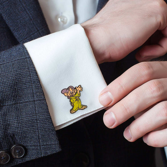 Disney Snow White Dopey & Doc Cufflinks - Cufflinks.com - Flyclothing LLC