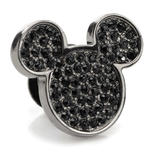 Disney Mickey Mouse Black Pave Crystal Lapel Pin - Cufflinks.com - Flyclothing LLC