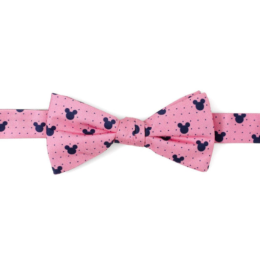 Disney Mickey Mouse Pink Dot Silhouette Pre-Tied Bow Tie - Cufflinks.com - Flyclothing LLC