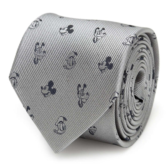 Disney Mickey and Friends Gray Men's Tie - Cufflinks.com - Flyclothing LLC