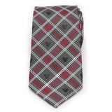 Disney Mickey Mouse Holiday Gray Plaid Silk Men's Tie - Cufflinks.com - Flyclothing LLC