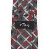 Disney Mickey Mouse Holiday Gray Plaid Silk Men's Tie - Cufflinks.com - Flyclothing LLC