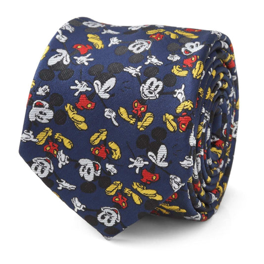 Disney Mickey Mouse Action Navy Men's Tie - Cufflinks.com - Flyclothing LLC