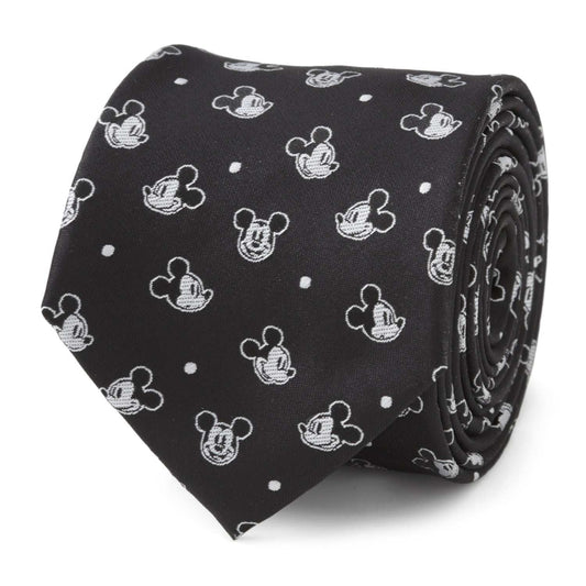 Disney Mickey Mouse Black Dot Men's Tie - Cufflinks.com - Flyclothing LLC