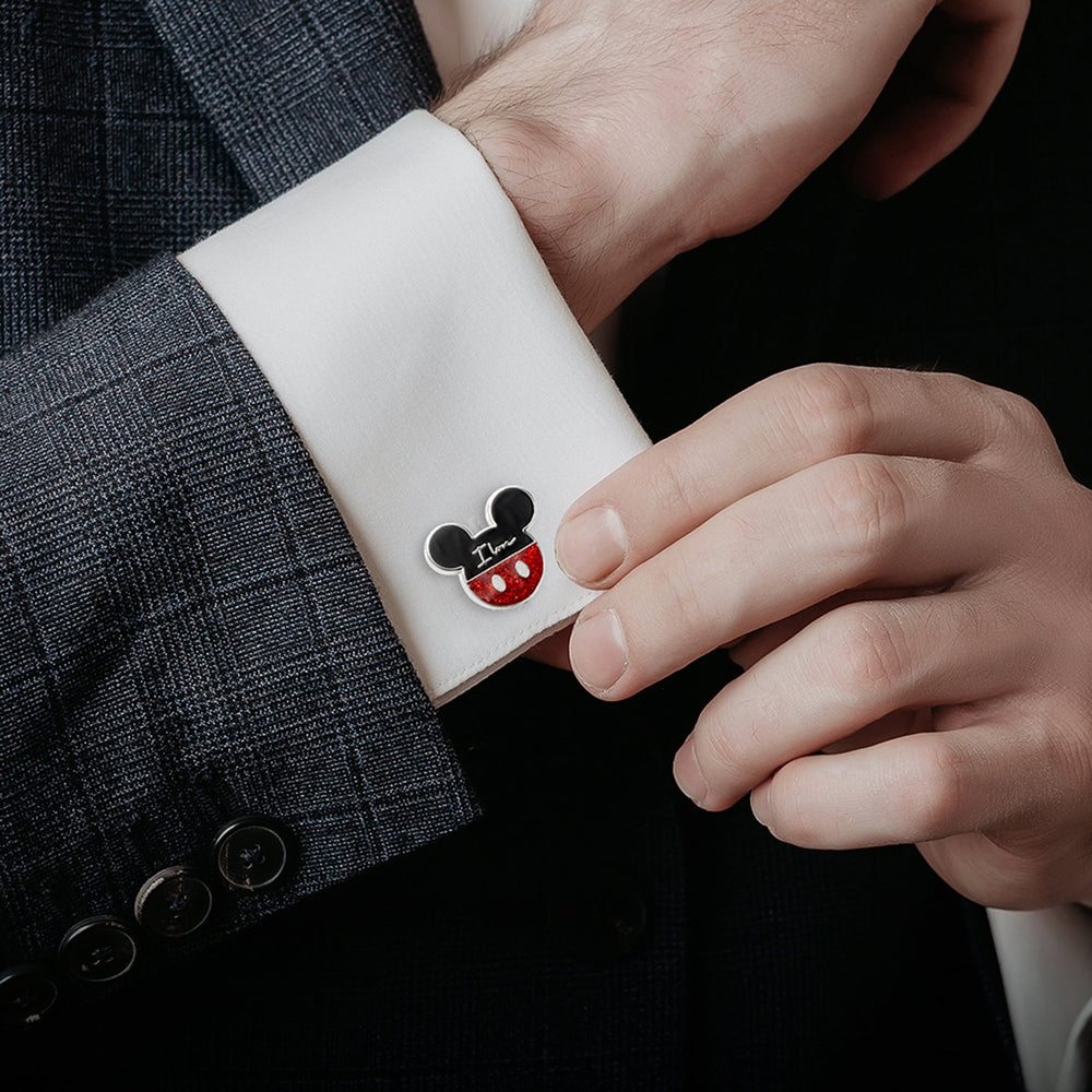 Disney Mickey and Minnie Mouse "I Love Us" Cufflinks - Cufflinks.com - Flyclothing LLC