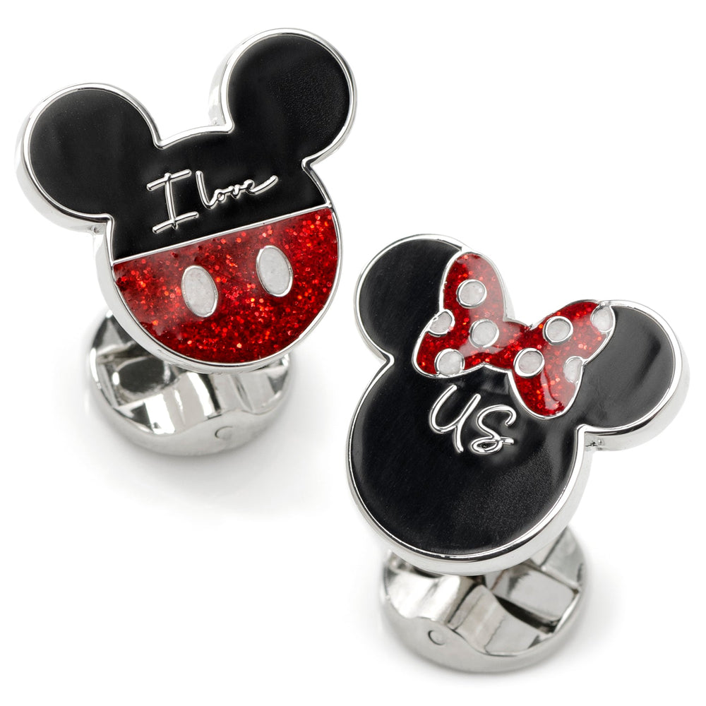 Disney Mickey and Minnie Mouse "I Love Us" Cufflinks - Cufflinks.com - Flyclothing LLC