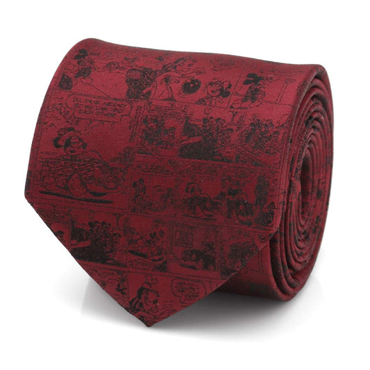 Disney Mickey Mouse Comic Red Men's Tie - Cufflinks.com - Flyclothing LLC