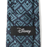 Disney Mickey Mouse Diamond Teal Men's Tie