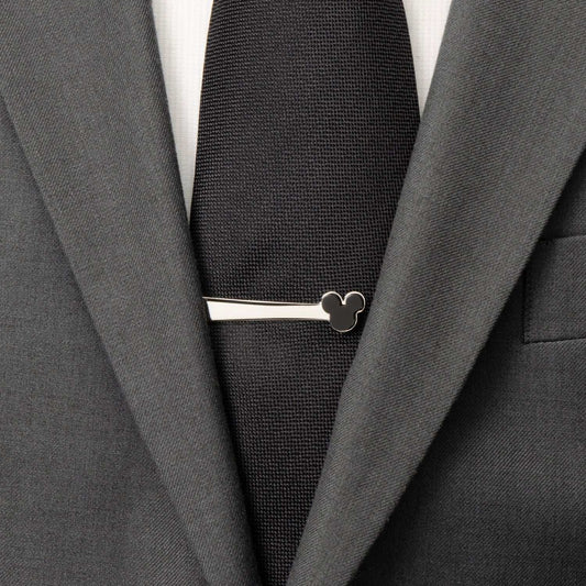 Disney Mickey Mouse Onyx Stainless Steel Tie Bar - Cufflinks.com - Flyclothing LLC