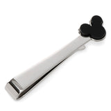 Disney Mickey Mouse Onyx Stainless Steel Tie Bar