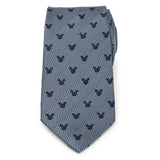 Disney Mickey Mouse Silhouette Blue Herringbone Men's Tie - Cufflinks.com - Flyclothing LLC