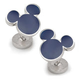 Disney Mickey Mouse Silhouette Blue Cufflinks - Cufflinks.com - Flyclothing LLC